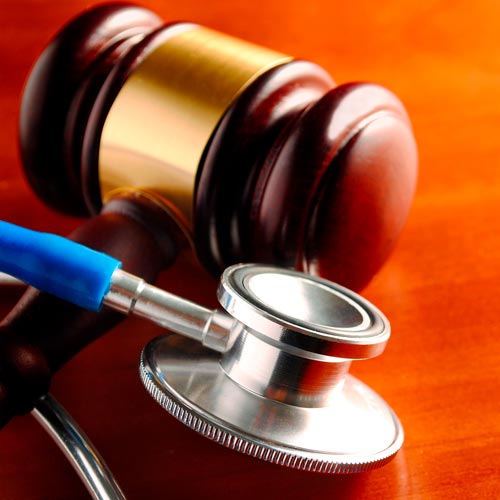 gavel and stethoscope